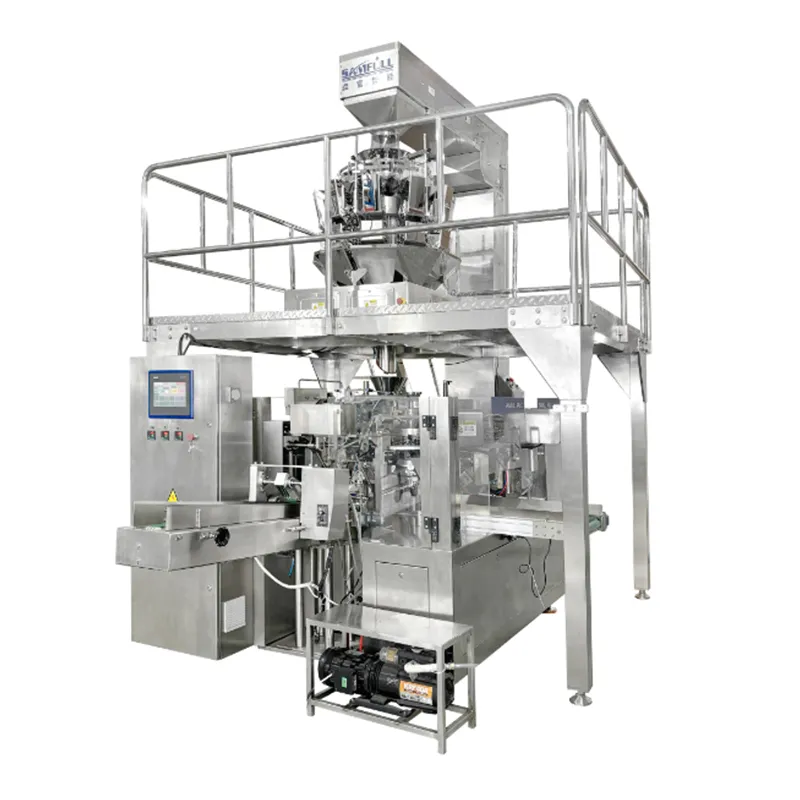 Multihead Granule Zipper Doypack Filling and Sealing Machine