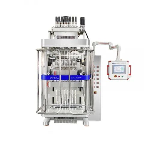 Multilane Powder Back Sealing Sachet Packing Machine