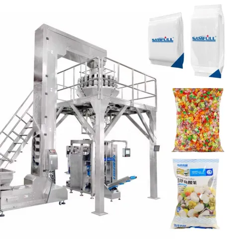 High Speed Multihead Weigher VFFS Granule Packaging Machine for Confectionery Nuts Snack