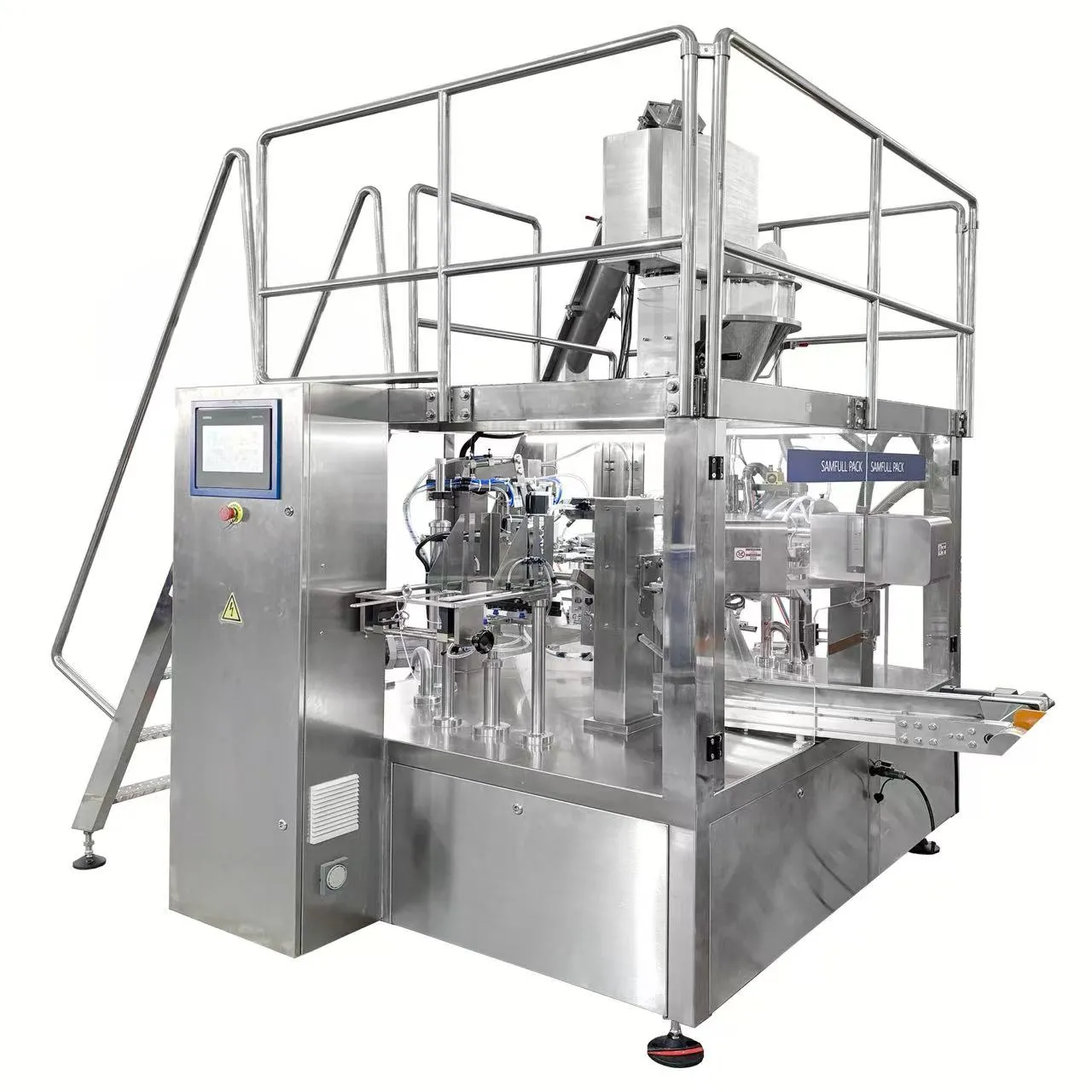 automatic auger dosing system for dusty powder groundbait packaging