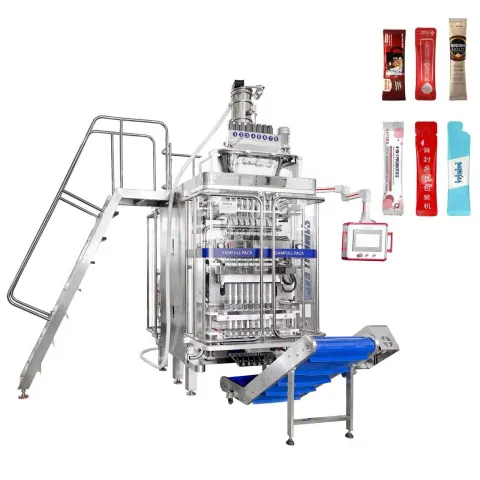 Sodium Bicarbonate Stick Pack Multilane Powder Packing Machine 6–10 Lanes Back Seal Sachets Packets