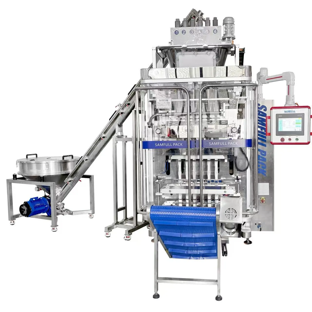 high speed multilane powder sachet packing system