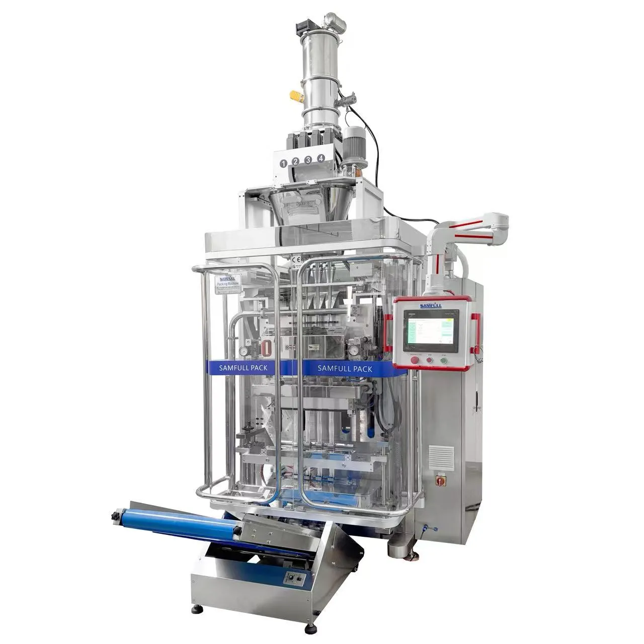 precision powder dosing system for stick pack packaging