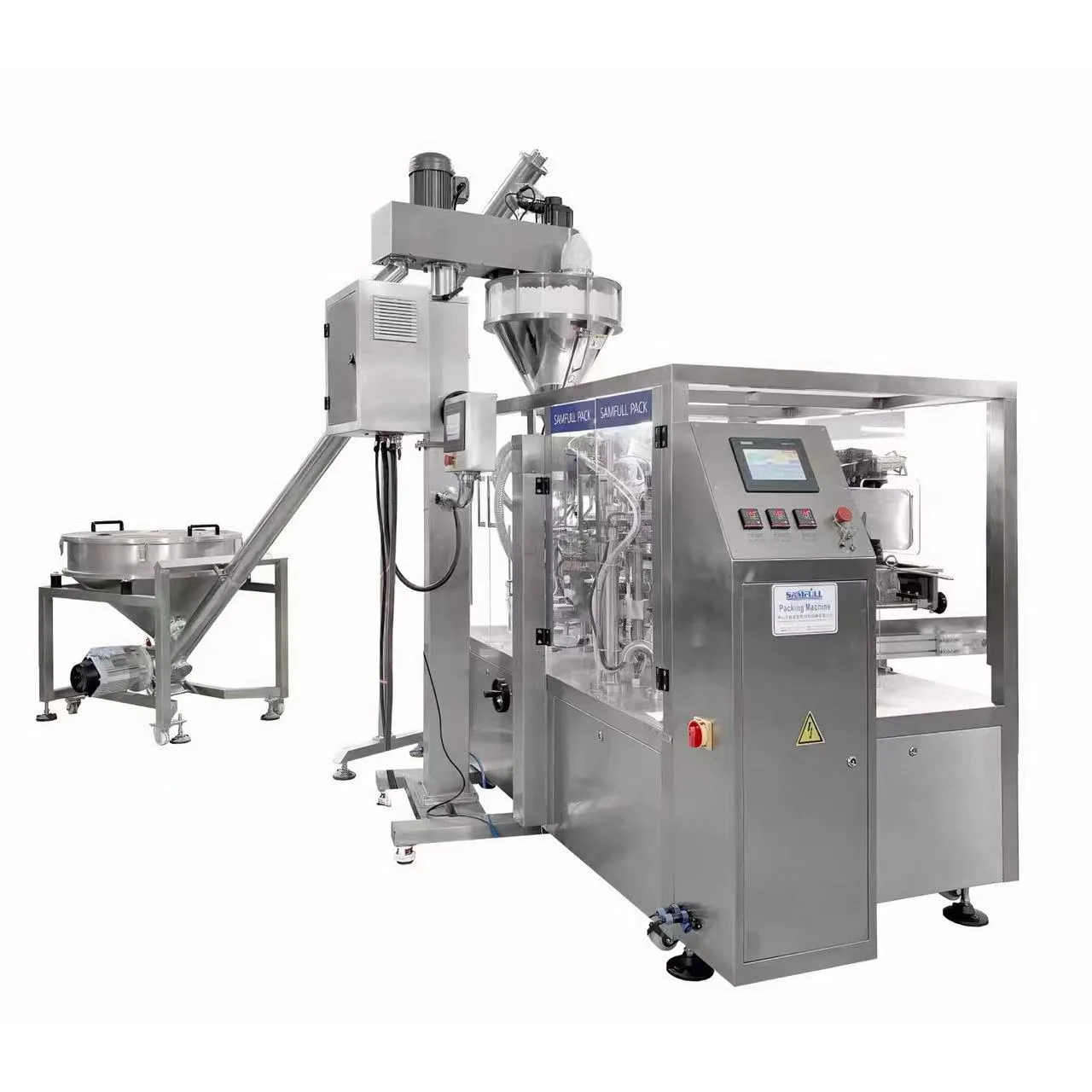 stand up doypack powder filling sealing machine
