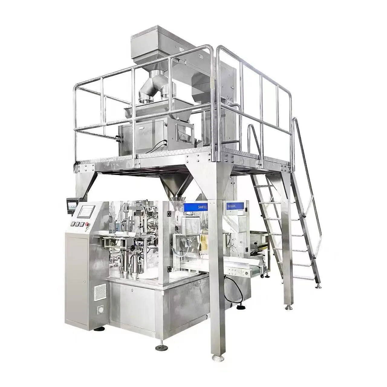 4 head weigher for granule pouch doypack packing