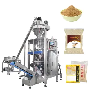 Distillers Yeast Powder Packaging Machine, Vertical Powder VFFS Packing, Auger Filler Weighing System, Automatic Powder Packing Solution, Fermentation Powder Pouch Packing Equipment