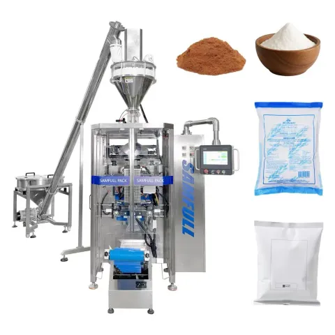 High Speed Powder Packaging, Lactose Sugar Powder And Industrial Powders, Automatic Powder Filling And Sealing, Precision Auger Dosing System, Vertical Powder Packaging Solution