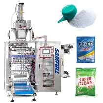 Laundry Detergent Powder Multi-Lane Packaging, Multi-Lane Powder Sachet Packing, Detergent Powder Sachet Packaging Equipment