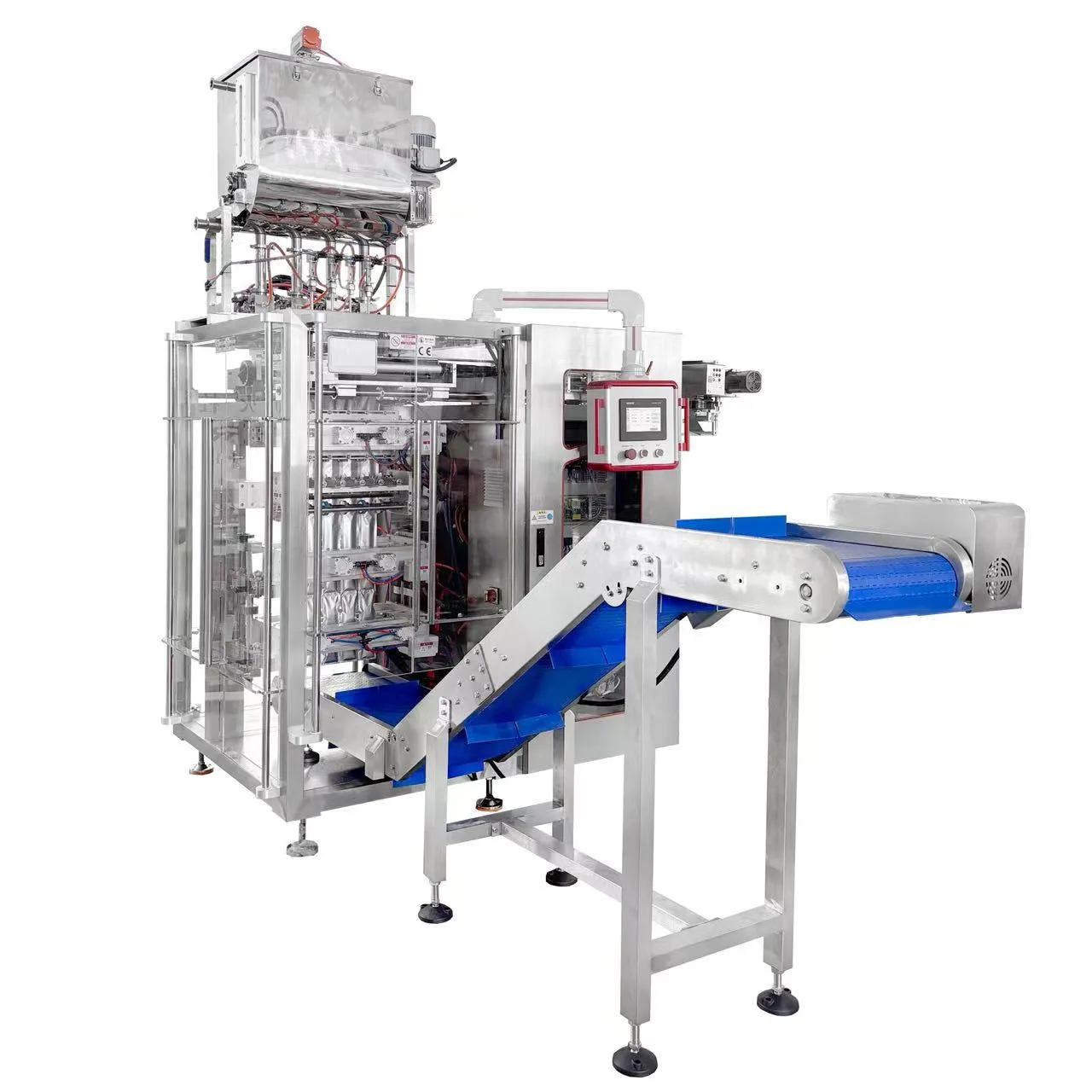 Four side heat sealing unit for liquid sachets