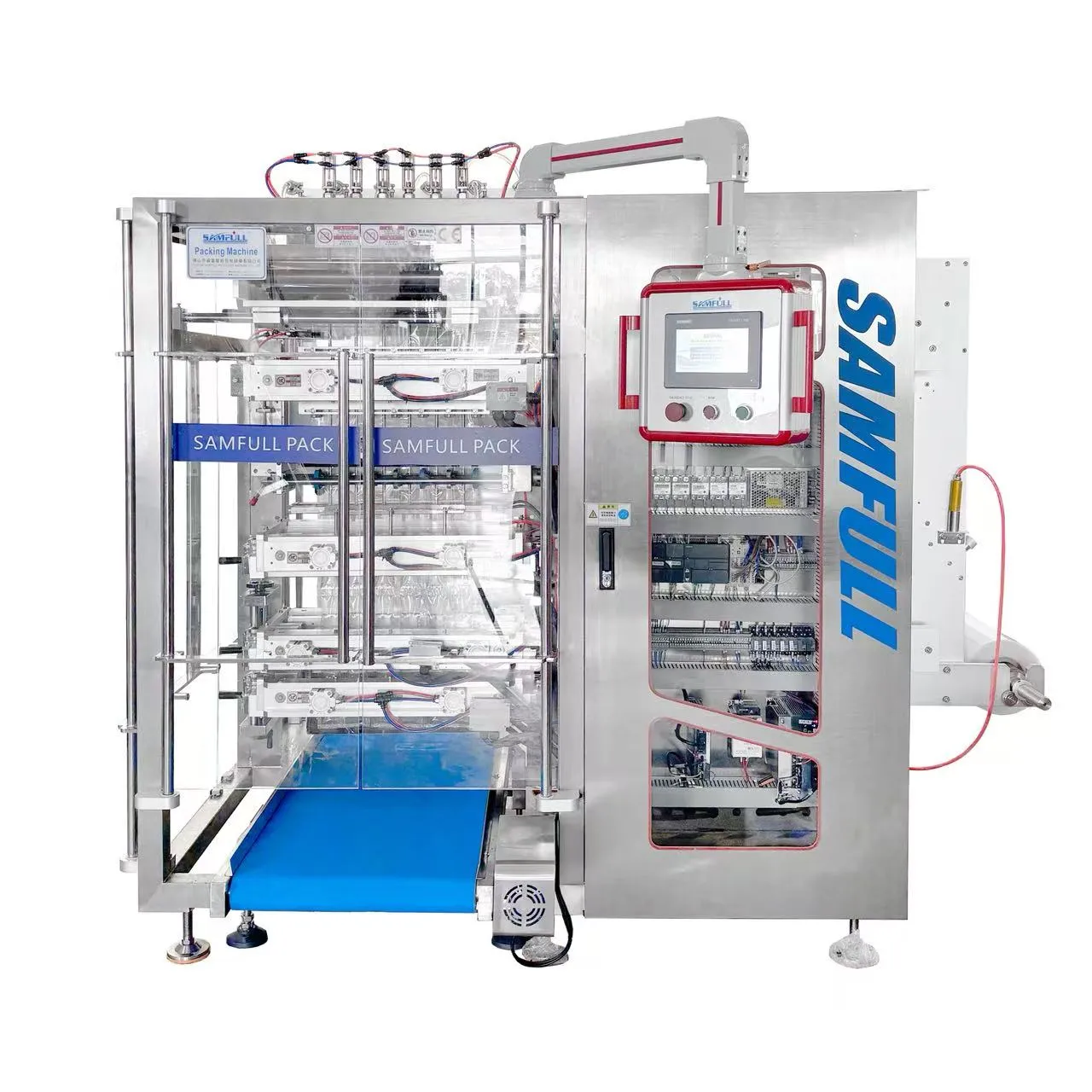 Finished four side seal sauce and jam sachets