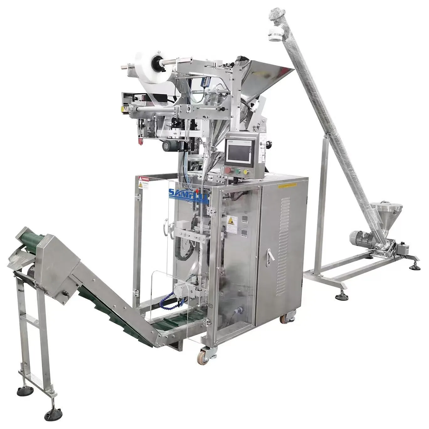 Finished small pillow bags with powder and granules