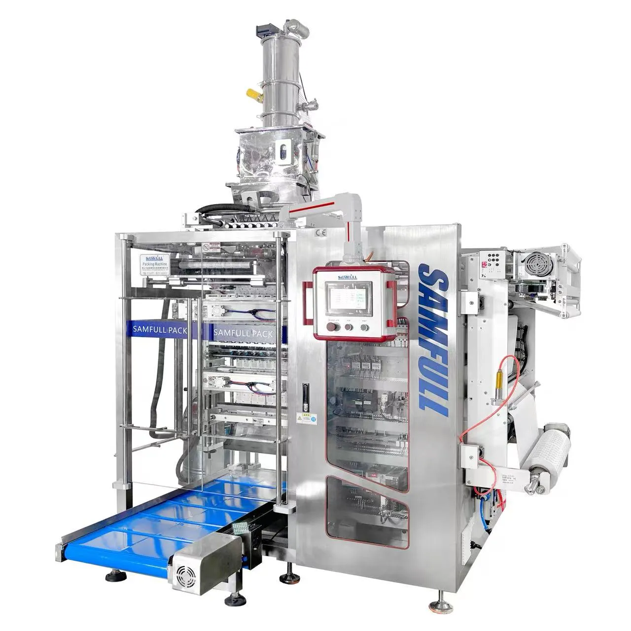 Four side heat sealing unit for seasoning sachets