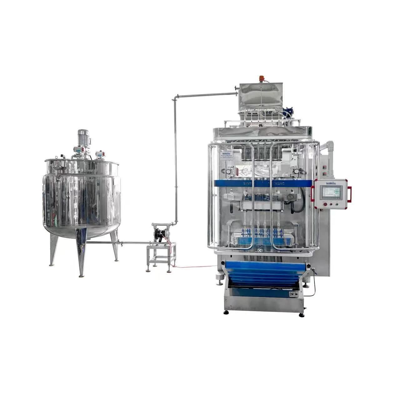 4–10 lane liquid filling system for ice pops