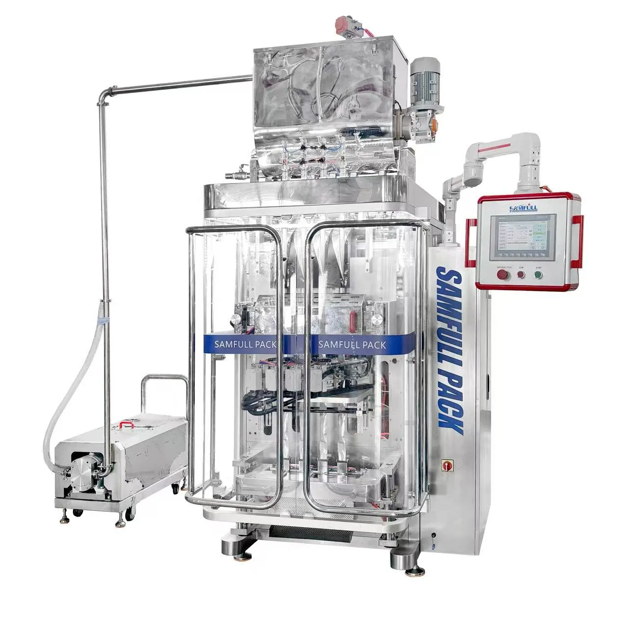 Liquid filling system for sauce and honey sachets