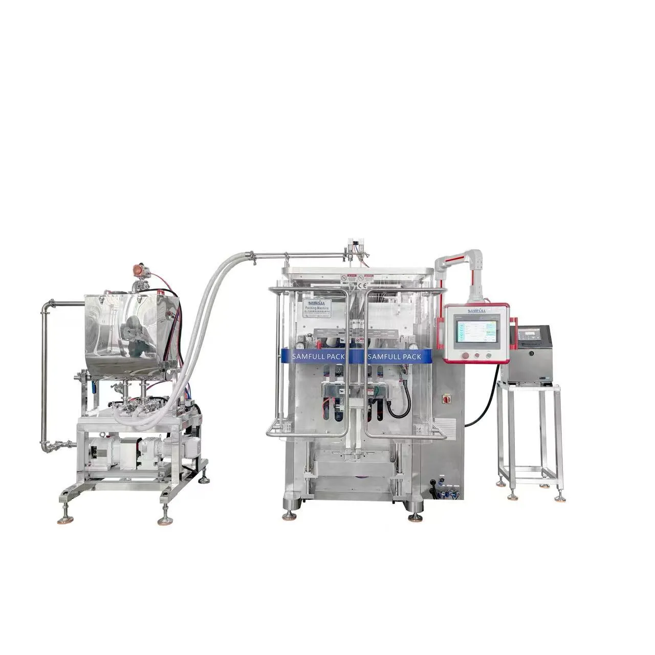 Finished irregular shaped sachets for sauce and liquid products