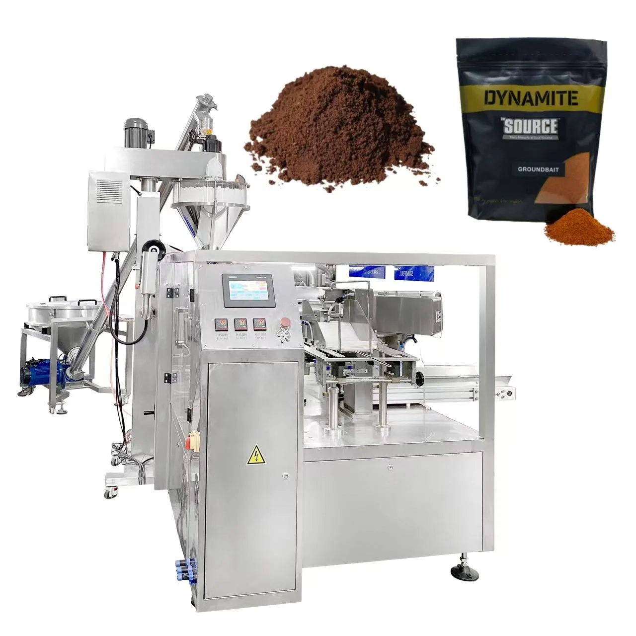 Automatic pouch feeding system for doypack packaging