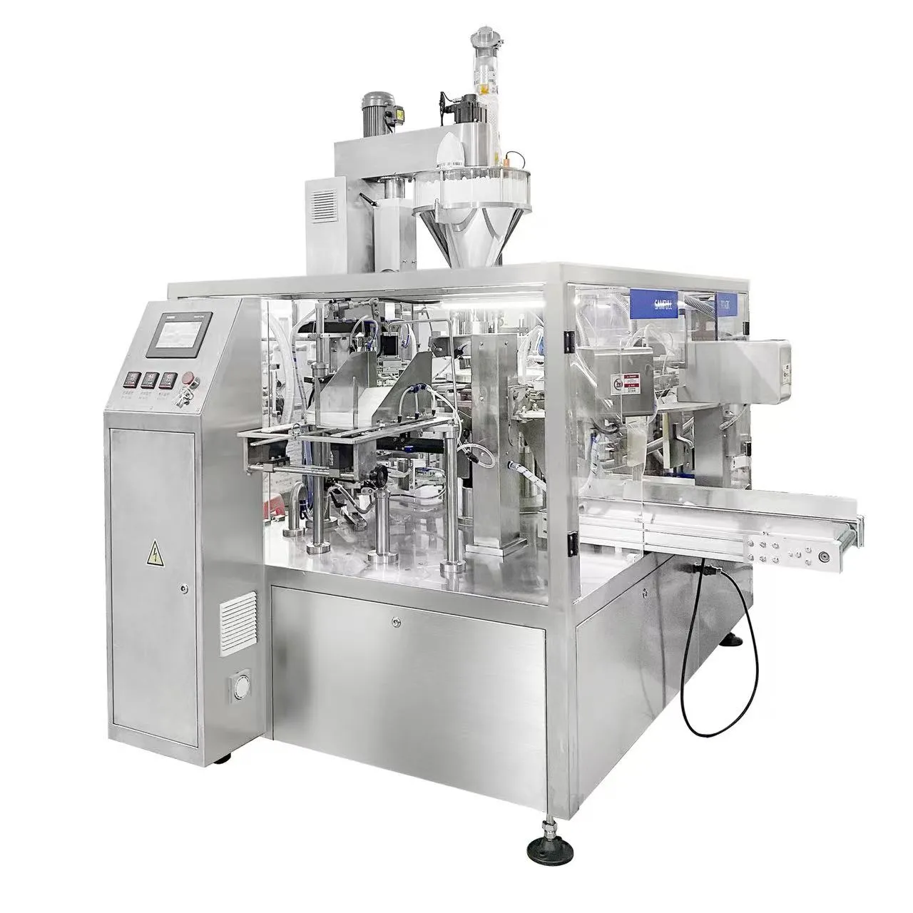 Heat sealing unit for premade pouch packaging