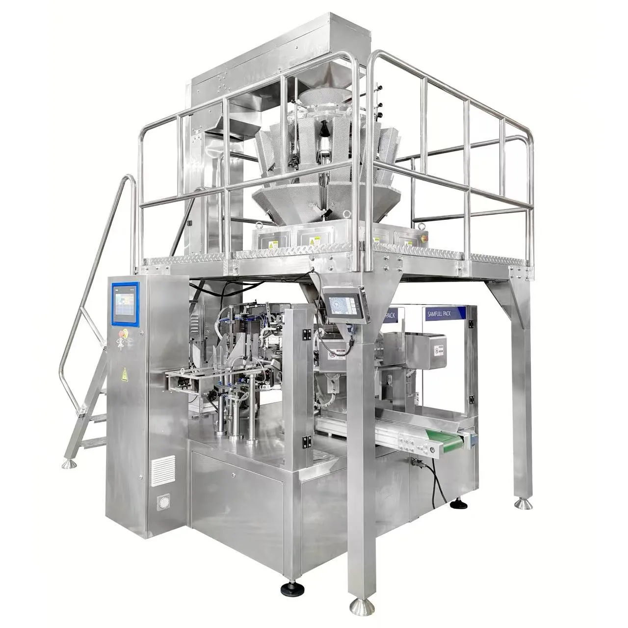 Premade Pouch Rotary Doypack Packaging Machine For Fishing Groundbait Powder & Coarse