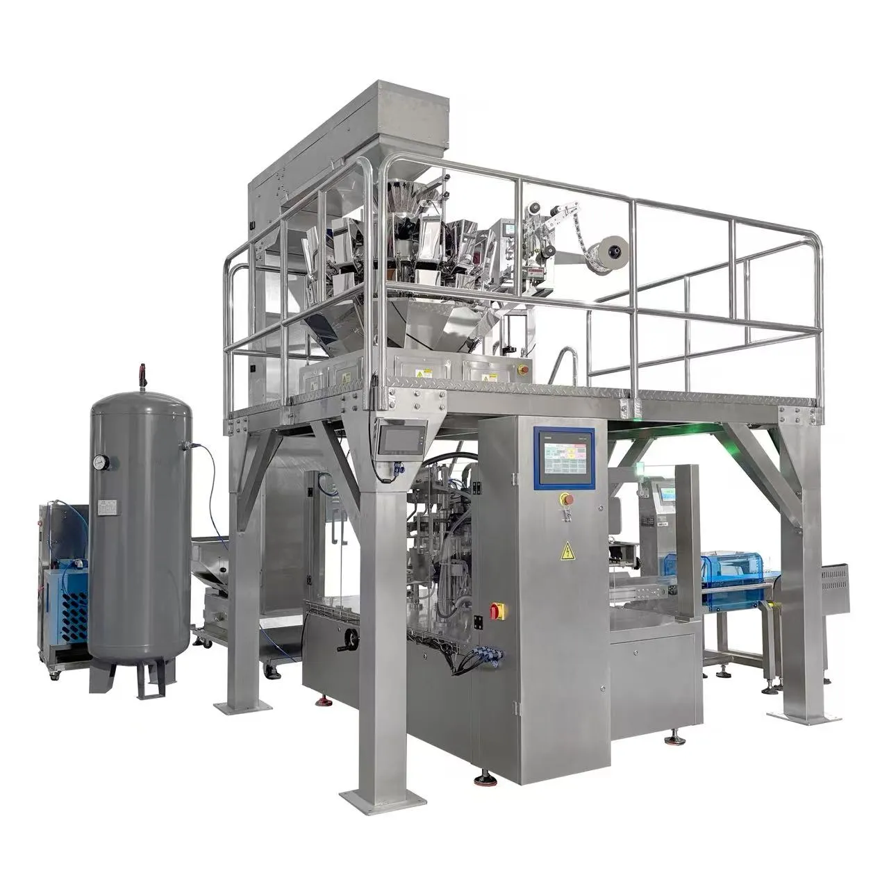 Premade Pouch Rotary Doypack Packaging Machine For Fishing Groundbait Powder & Coarse