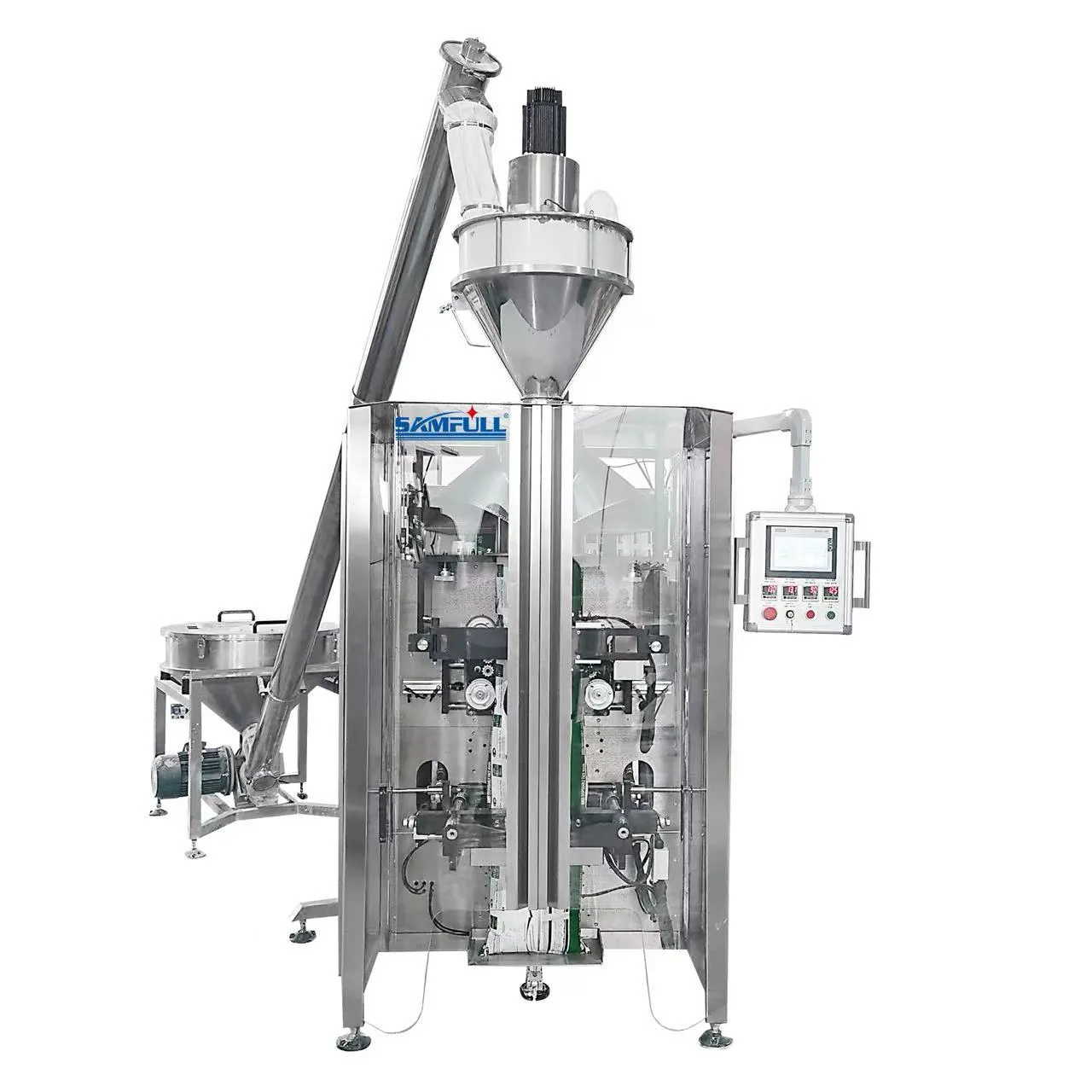 Precision auger filler for fine tea powder dosing