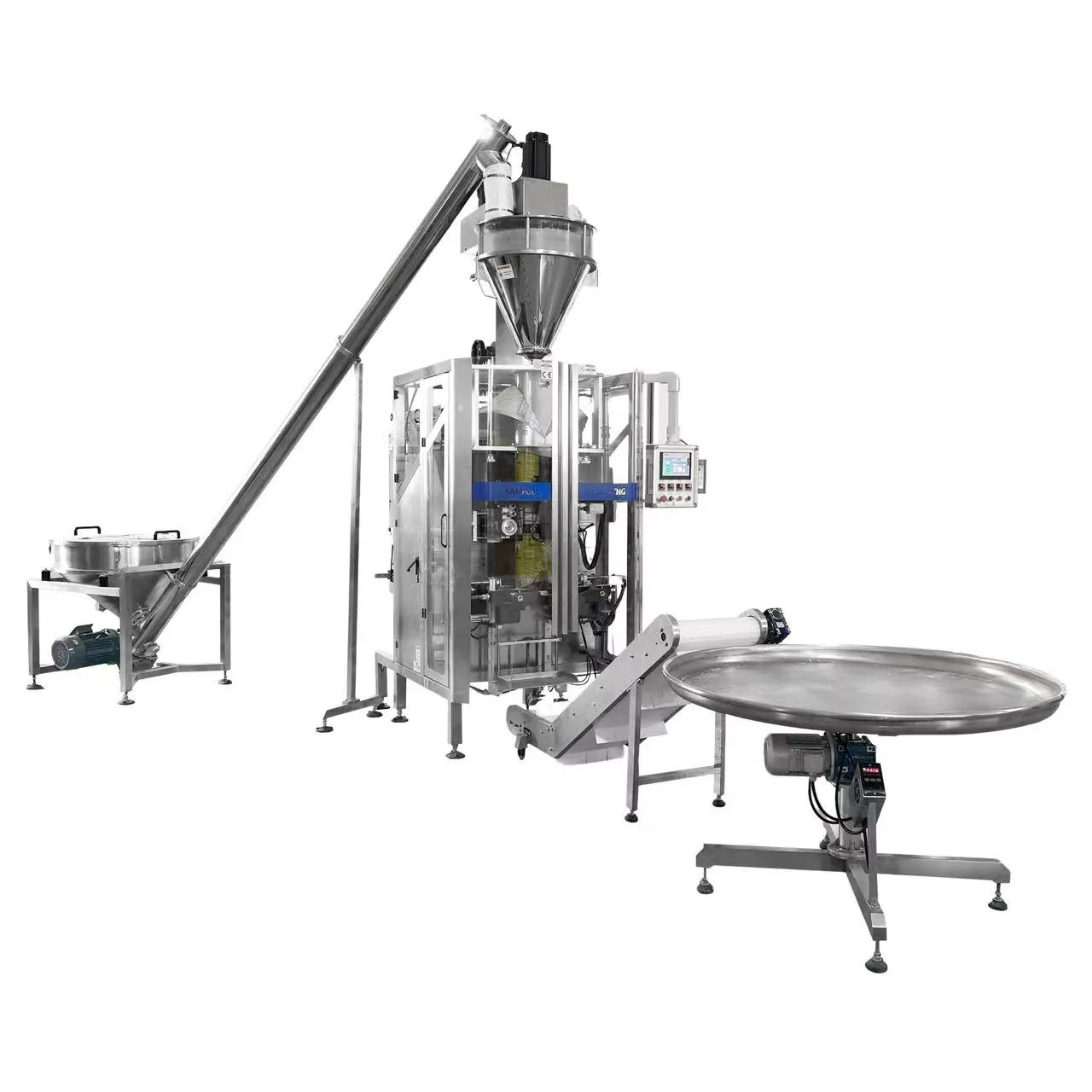 Finished sachets filled with fine tea and matcha powder