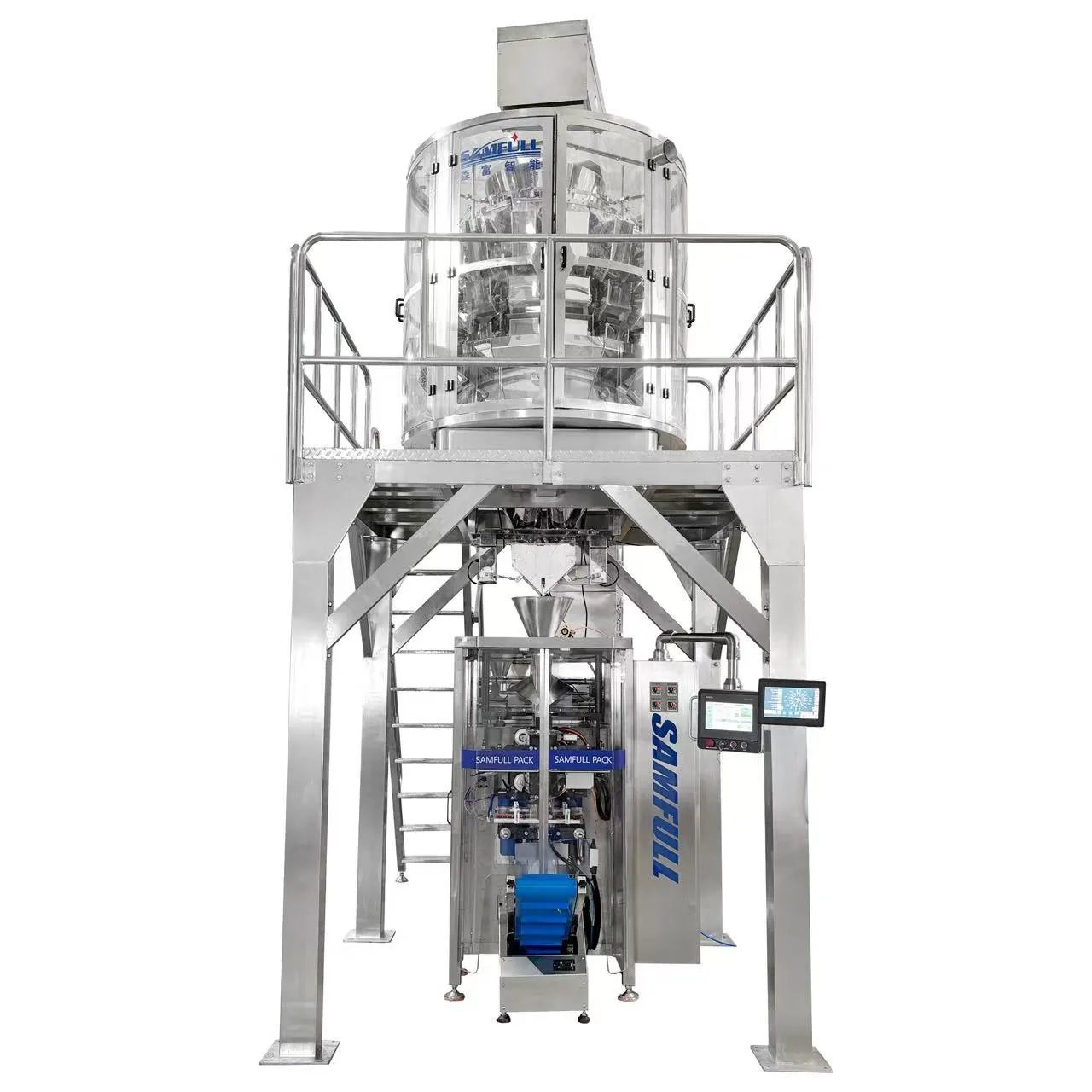 Automatic high-speed packaging equipment for granular food products