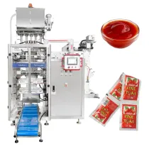 Automatic 4-Lane Four-Side Seal Tomato Sauce Sachet Packaging Machine