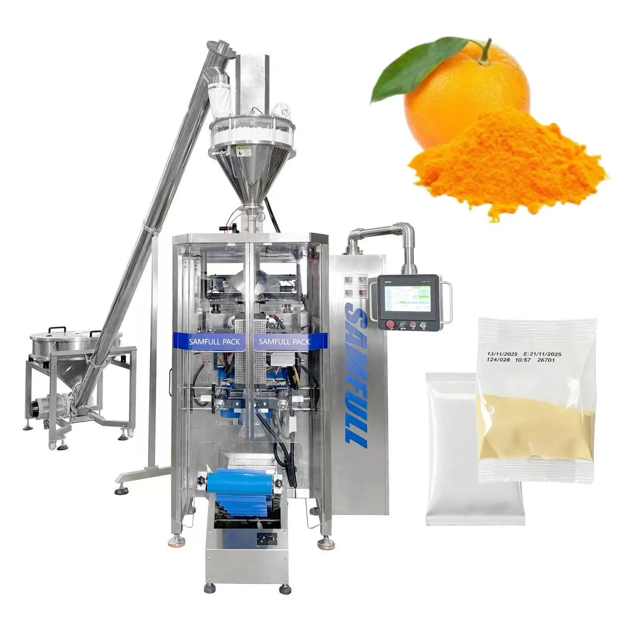 High efficiency powder packing equipment for beverage powders