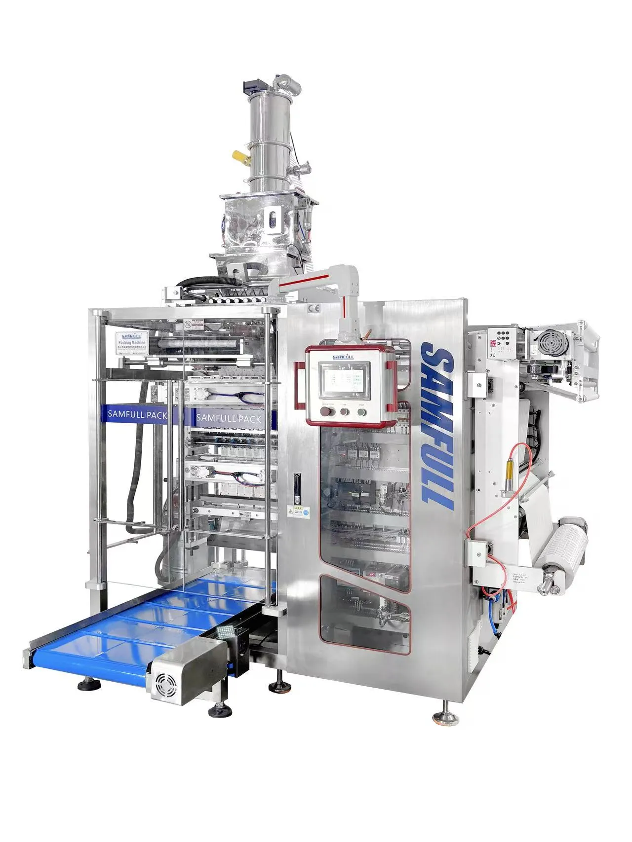 Four-side seal salt and seasoning packing machine