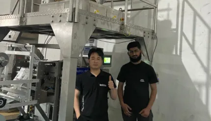 Saudi Arabia Spice Packaging Project | Large VFFS Machine for 150g 4 Edges Sealing Vertical Packing Machine